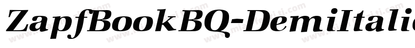 ZapfBookBQ-DemiItalic字体转换