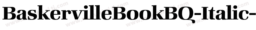 BaskervilleBookBQ-Italic字体转换