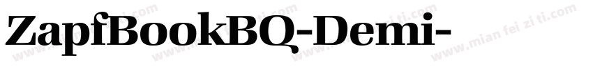 ZapfBookBQ-Demi字体转换