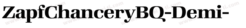ZapfChanceryBQ-Demi字体转换