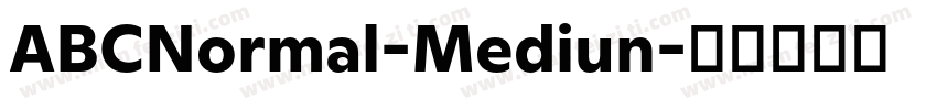 ABCNormal-Mediun字体转换