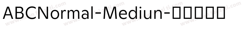 ABCNormal-Mediun字体转换