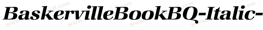 BaskervilleBookBQ-Italic字体转换