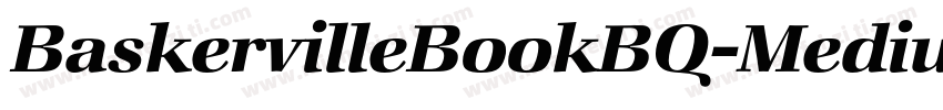BaskervilleBookBQ-MediumItalic字体转换