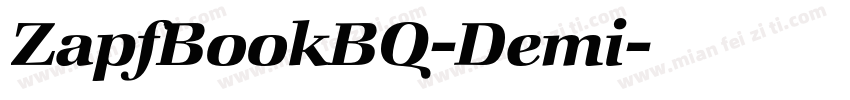 ZapfBookBQ-Demi字体转换