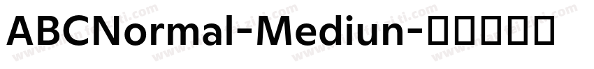 ABCNormal-Mediun字体转换