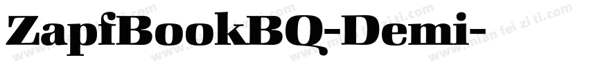 ZapfBookBQ-Demi字体转换