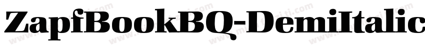 ZapfBookBQ-DemiItalic字体转换