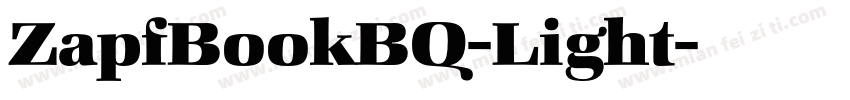 ZapfBookBQ-Light字体转换