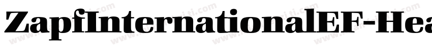 ZapfInternationalEF-HeavyIta字体转换