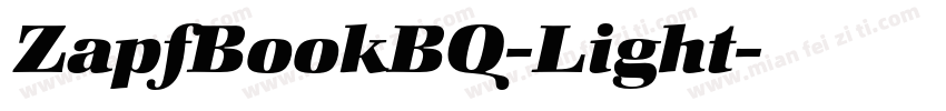 ZapfBookBQ-Light字体转换