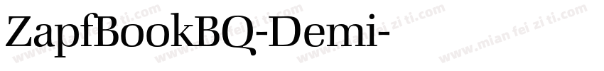 ZapfBookBQ-Demi字体转换