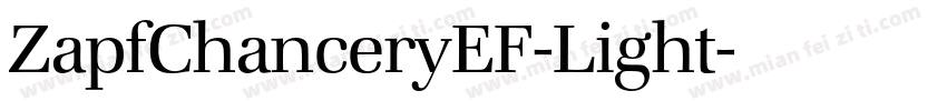 ZapfChanceryEF-Light字体转换