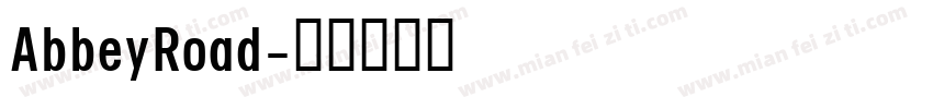 AbbeyRoad字体转换