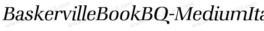 BaskervilleBookBQ-MediumItalic字体转换