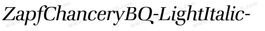 ZapfChanceryBQ-LightItalic字体转换