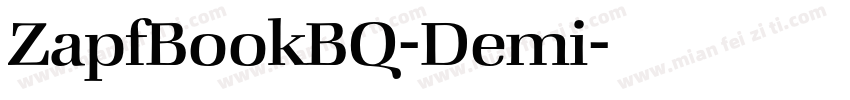 ZapfBookBQ-Demi字体转换