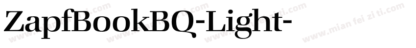 ZapfBookBQ-Light字体转换