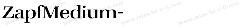 ZapfMedium字体转换