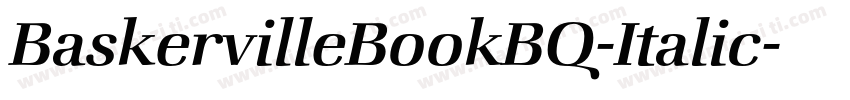 BaskervilleBookBQ-Italic字体转换