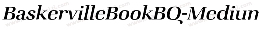BaskervilleBookBQ-MediumItalic字体转换