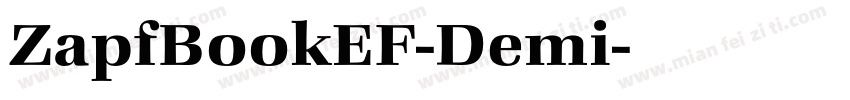 ZapfBookEF-Demi字体转换