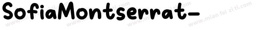 SofiaMontserrat字体转换