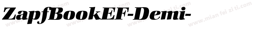 ZapfBookEF-Demi字体转换