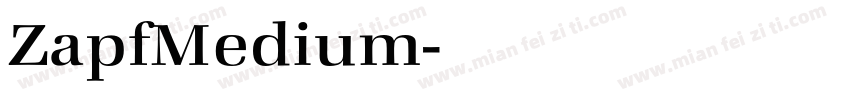 ZapfMedium字体转换