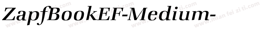 ZapfBookEF-Medium字体转换