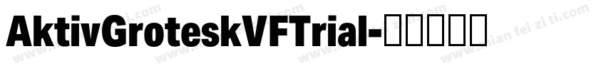 AktivGroteskVFTrial字体转换