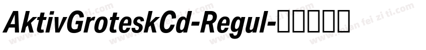 AktivGroteskCd-Regul字体转换