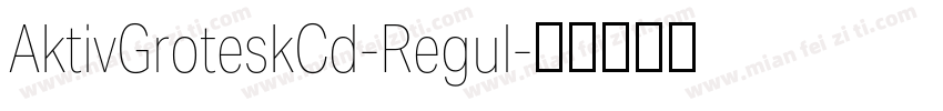 AktivGroteskCd-Regul字体转换