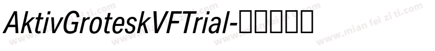 AktivGroteskVFTrial字体转换