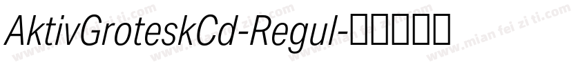 AktivGroteskCd-Regul字体转换