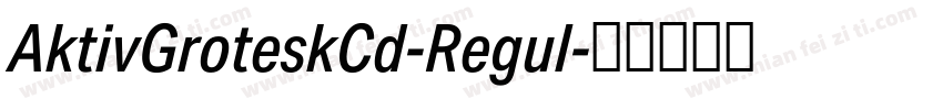 AktivGroteskCd-Regul字体转换