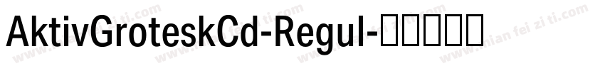 AktivGroteskCd-Regul字体转换