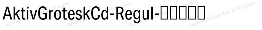 AktivGroteskCd-Regul字体转换