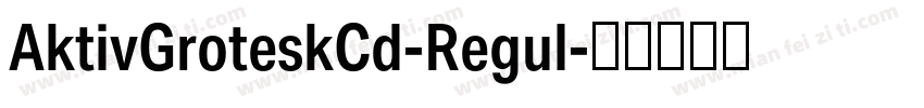 AktivGroteskCd-Regul字体转换
