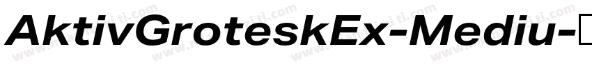AktivGroteskEx-Mediu字体转换