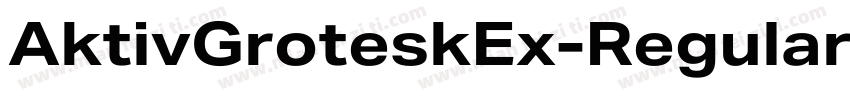 AktivGroteskEx-Regular字体转换