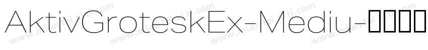 AktivGroteskEx-Mediu字体转换
