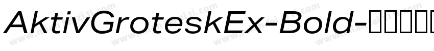 AktivGroteskEx-Bold字体转换