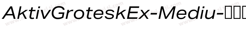 AktivGroteskEx-Mediu字体转换