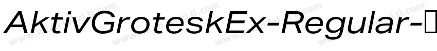 AktivGroteskEx-Regular字体转换