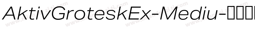 AktivGroteskEx-Mediu字体转换