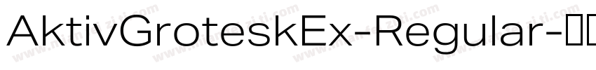 AktivGroteskEx-Regular字体转换