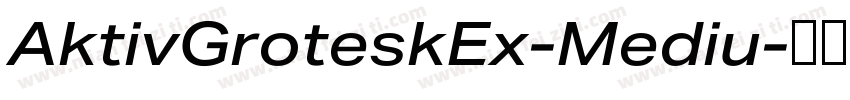 AktivGroteskEx-Mediu字体转换