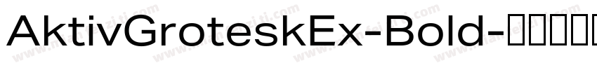 AktivGroteskEx-Bold字体转换