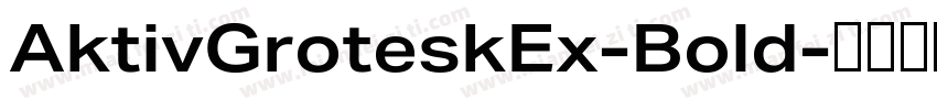 AktivGroteskEx-Bold字体转换